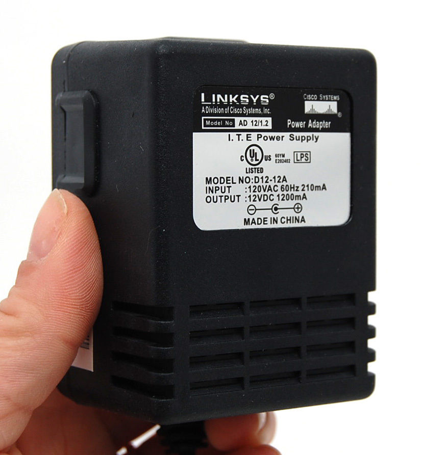 NEW Linksys D12-12A 12v 1.2a AC Power Adapter for WRT54G WRT300N router WRTP54G